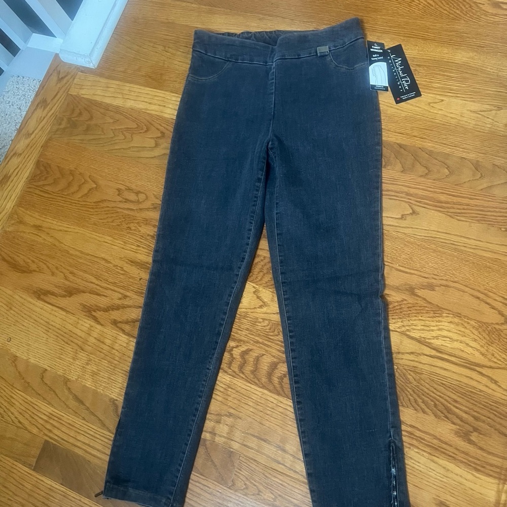 Michael Tyler Collections Dark Wash Grey Ankle Jeans – Size 8 NWT $82